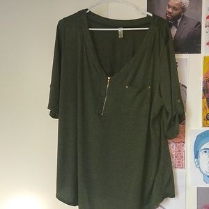 Army green shirt